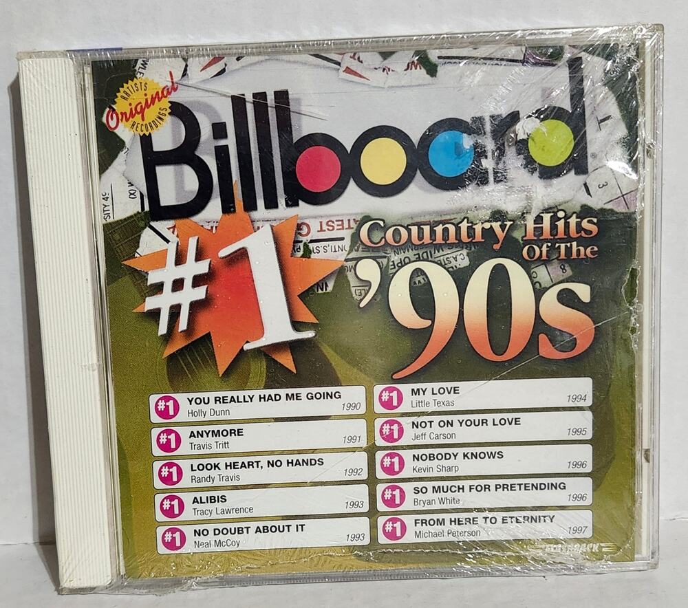 Billboard #1 Country Hits of the 90s CD 2002 New Old Stock